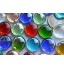 Pépites de verre multicolores 176 g en 3 différentestailles 1-3 cm Environ 66 pierres mosaïques de décoration