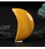 YANGB Pierre de Chakra 1PC Natural Cristal Stone Moon Forme de la Lune guérison méditatif Poli Mascotte de Reiki coloré Cadeau de la décoration de la Maison Color : Opal Size : 1pc
