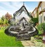 AIHOME Mobile à vent de Noël 3D en métal pour décoration de cour et de jardin 20 cm