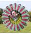 AniYY Mobile à vent 3D en métal avec crochet pivotant 30,5 cm Sculpture Papillon Décoration de jardin
