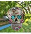 Baoblaze Mobile à Vent 3D en Métal Carillon éolien de Décoration Colorée et Chouette pour Jardin Maison Crâne