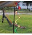 Éolienne arc-en-ciel en nylon coloré pour jardin pelouse décoration extérieure