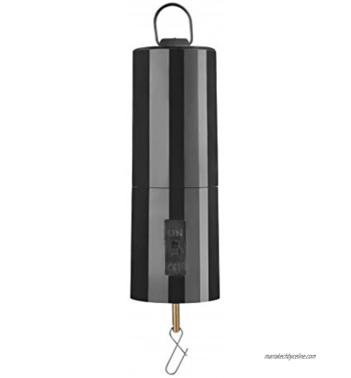 H&D HYALINE & DORA Moteur rotatif à suspendre Noir pour éolienne et attrape-soleil accessoires de décoration de jardin à piles mobiles batterie non incluse