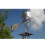 Maxstore Moulin à Vent Style américain 245 cm Éolienne de Jardin Disponible en 3 Couleurs: Rouge Gris ou Vert