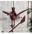 DGHJK Girouette en métal Vintage Fer Art Toit décor girouette Cour Indiing girouette Direction Gentleman Oiseau métallique