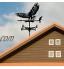 Eagle Weathervane Girouette avec support de toit outils de mesure Indicateur de direction du vent Ornement Décorations en métal de jardin de toit pour le décor de montage de cour de ferme en plein