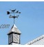 Girouette décorative Vague météorologique en acier inoxydable girouette météo avec pigeon avale aigle et canard orientation du vent Indicateur Outil de mesure pour la ferme extérieure Courtyard Ja