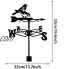 JJDSN girouette Oiseau en métal indicateur de Direction du Vent girouette Support de Toit Outil de Mesure de girouette décorations en métal de Jardin de Toit Volant