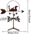Mawwanta Girouette en métal pour pieu de Jardin girouette de Canard rétro Montage d'indicateur de Direction du Vent Conception d'ornement de Jardinage pour Ornement de Jardin