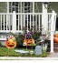 AETOK Lot de 3 panneaux en plastique pour décoration d'Halloween de jardin de cour de pelouse d'Halloween de fête d'Halloween de jardin de terrasse de pelouse
