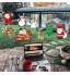 JoyTplay 8pièces Décorations d'Noël l'intérieur et l'extérieur,Décorations extérieures pour Jardins de Vacances décorations de fête pour Les fêtes de Fin d'année et Joyeux Noël Multicolore