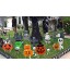 Pepape Lot de 8 panneaux de décoration pour Halloween en plein air avec tête de mort ou astuces de cour pour décoration de fête d'Halloween pour faire des trucs ou des friandises