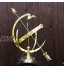 Antikas Montre Solaire Astrologique parkdeco Maison de Campagne en Laiton Horloge ombrelle