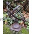 aubaho Cadran Solaire Fer Sun décoration de Jardin Nostalgie 32cm Style Antique Brun