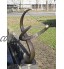 H. Packmor GmbH Sculpture en bronze avec cadran solaire Décoration de jardin 50 x 85 x 60 cm