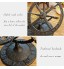 Horloge Boussole armillaire Vent Cadran Solaire Jardin en Fonte Ornements Chiffres Romains la décoration extérieure