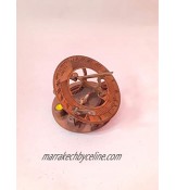 Vimal Nautical Cadran solaire et boussole vintage en laiton antique 7,6 cm environ Couleur : comme sur l'image Marron antique