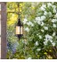 2 pièces supports de panier suspendus lanternes de jardin crochets de suspension murale en fer support de suspension mural en fer pour pot de fleur mangeoire à oiseaux carillon éolien 15 cm Noir