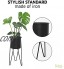 Gadgy Support Plantes Interieur | 2 Pièces | Cache Pot sur Pied | Support Pot de Fleur | Porte Plante Metal Noir | 70,5 et 48 cm. De Hauteur | Pose Plant | Selette Haut | Piedestal pour Plantes