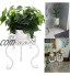 SUMNACON 1 support de pot de fleurs en métal pour intérieur ou extérieur blanc plante non incluse.