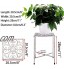 SUMNACON 1 support de pot de fleurs en métal pour intérieur ou extérieur blanc vieilli plante non incluse.