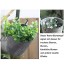 Atlnso Lot de 6 pots de fleurs suspendus avec crochets en métal Ø 11 cm Rétro Pot de fleurs à suspendre Petit vase en métal pour balcon jardin