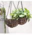 GOCROWEEN Lot de 2 chaînes à suspension en métal noir avec crochets pour suspendre des pots pour fleurs des lanternes des tabliers de jardin des tableaux noirs et autres de 24".