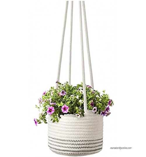Pots de fleurs à suspendre Planière murale câble de corde de cordon de corde de corde suspendu Pots de fleur moderne rangement organisateur de rangement pour la décoration de la maison extérieure d'in