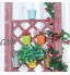 Vlovelife Lot de 10 pots de fleurs à suspendre avec trou de drainage 10 cm x 18 cm en métal coloré pour balcon jardin clôture extérieur ou intérieur