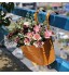 YinKuu Pots de Fleurs en métal à Suspendre avec Détachable Double Crochets Métal Vase Suspendu Panier à Planter sans Trou de Drainage Clôture de Jardin Balcon Décoration