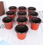 DOITOOL Lot de 50 Pots de semis en Plastique Pots de Fleurs 12 cm Pots de Plantes Plastique De Plantes À Fleurs Graine De Démarrage Pot 120X88x108mm
