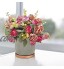 FORMIZON Pots Succulents Pot de Fleur en Céramique avec Plateau Céramique Succulent Pots pour Salon Mariage Cuisine ou Bureau et Décor à la Maison Gris
