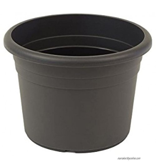 greemotion Pot de fleurs rond en plastique Pot pour plantes extérieures et intérieures Pot de jardin couleur anthracite Ø 60cm 61L