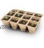 munloo 240 Pot semis Biodegradable Pots de Pépinière Dégradables Pots de Fleurs Carrés 20 Morceaux de 12 Grilles pour Planter des Plantes des Fruits et des Légumes dans Le Jardin