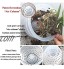 nobran Pot de fleurs en plastique transparent pour orchidée 10 12 15 cm Avec fentes respirantes Pour surveiller l'humidité et la croissance des racines de votre enfant 15 cm
