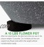 Vibury Pieds de Pots Fleurs Invisibles Lot de 50 Pied Caoutchouc Noir pour Surélever Les Plantes Tampon Auto-Adhésif pour Pots Moyens et Grands