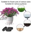 Vibury Pieds de Pots Fleurs Invisibles Lot de 50 Pied Caoutchouc Noir pour Surélever Les Plantes Tampon Auto-Adhésif pour Pots Moyens et Grands