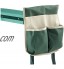 Chicreat Tabouret agenouilloir de jardin avec 2 poches et protections pour genoux intégrées Vert